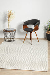 Mid-century Modern Sophia Natural White Rug