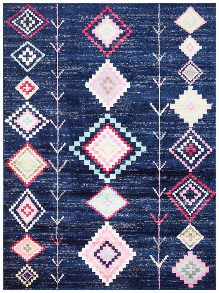 Konde Navy Bohemian Rug