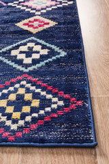 Konde Navy Bohemian Rug