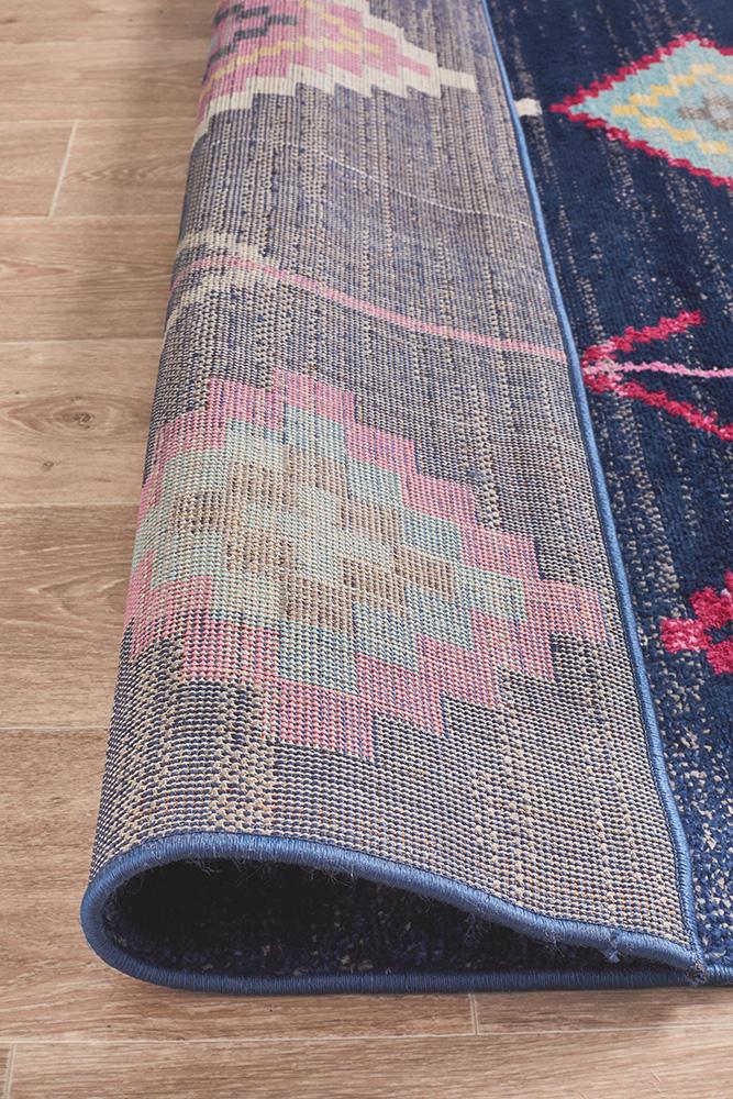 Konde Navy Bohemian Rug