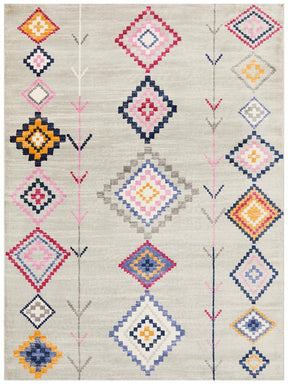 Konde Silver Bohemian Rug - Lost Design Society