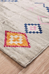 Konde Silver Bohemian Rug