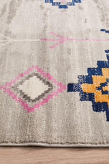 Konde Silver Bohemian Rug