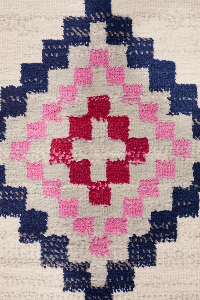 Konde White Bohemian Rug