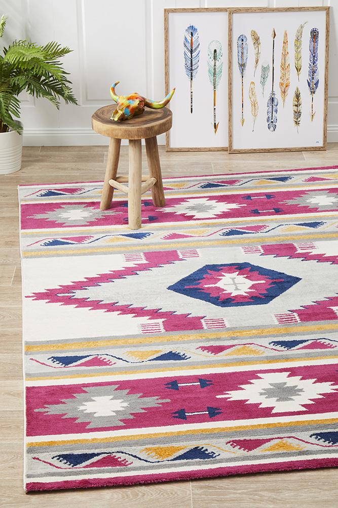 Pemba Crimson Bohemian Rug