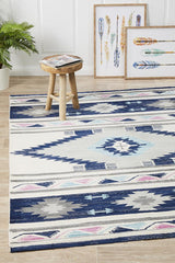 Pemba Navy Bohemian Rug