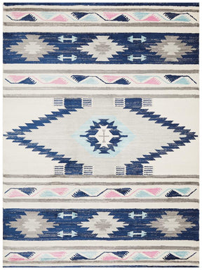 Pemba Navy Bohemian Rug - Lost Design Society