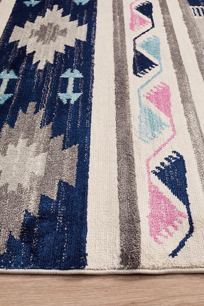 Pemba Navy Bohemian Rug