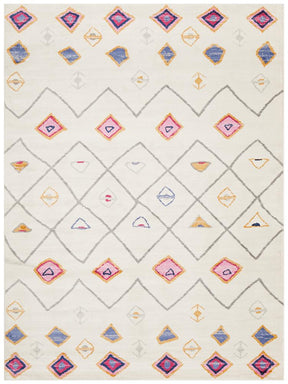 Pemba White Bohemian Rug - Lost Design Society