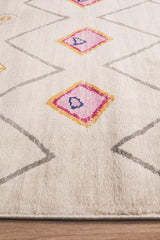 Pemba White Bohemian Rug