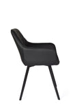 Pavia Black Faux Leather Dining Chairs - Set of 2