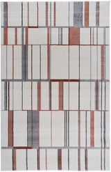 Juno Grid Old Rose Rug